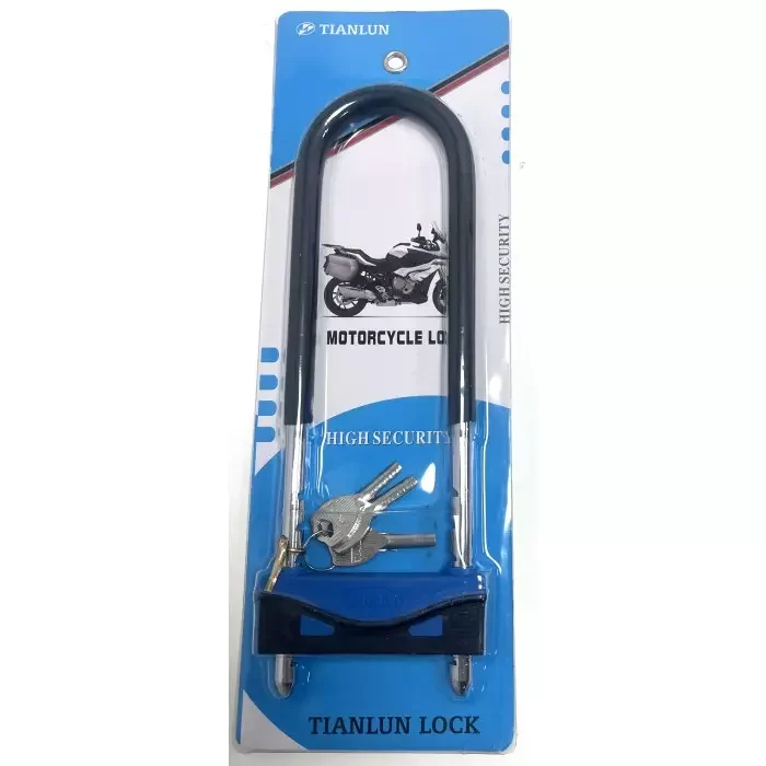 Tianlun Heavy-Duty U-Lock — Hardened Steel, Keys Included